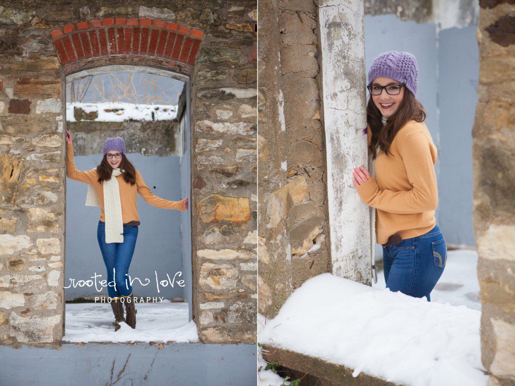 fort worth winter senior photo shoot