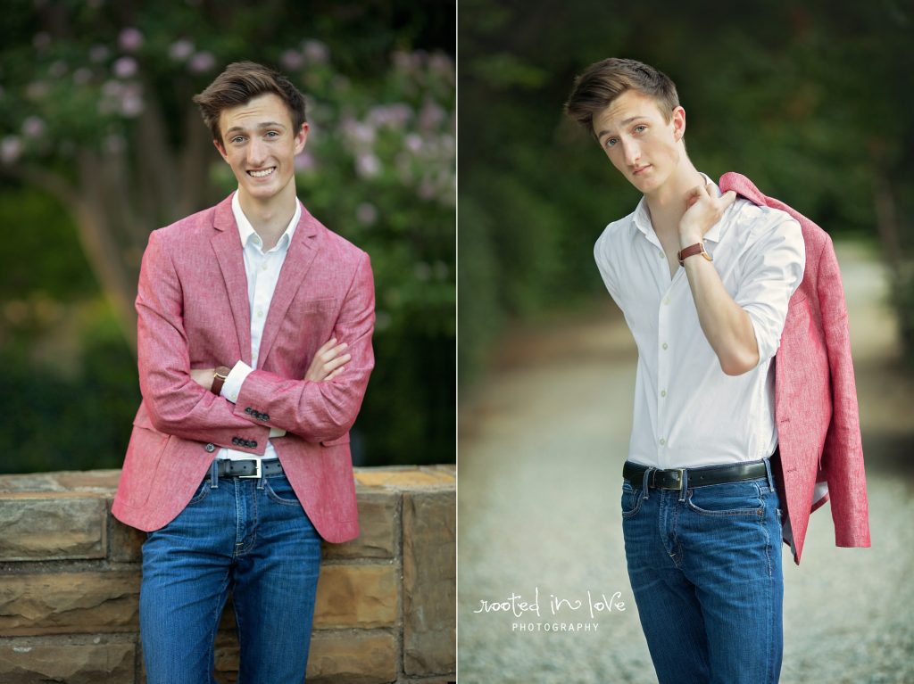 Robert's Fort Worth Botanical Gardens senior session