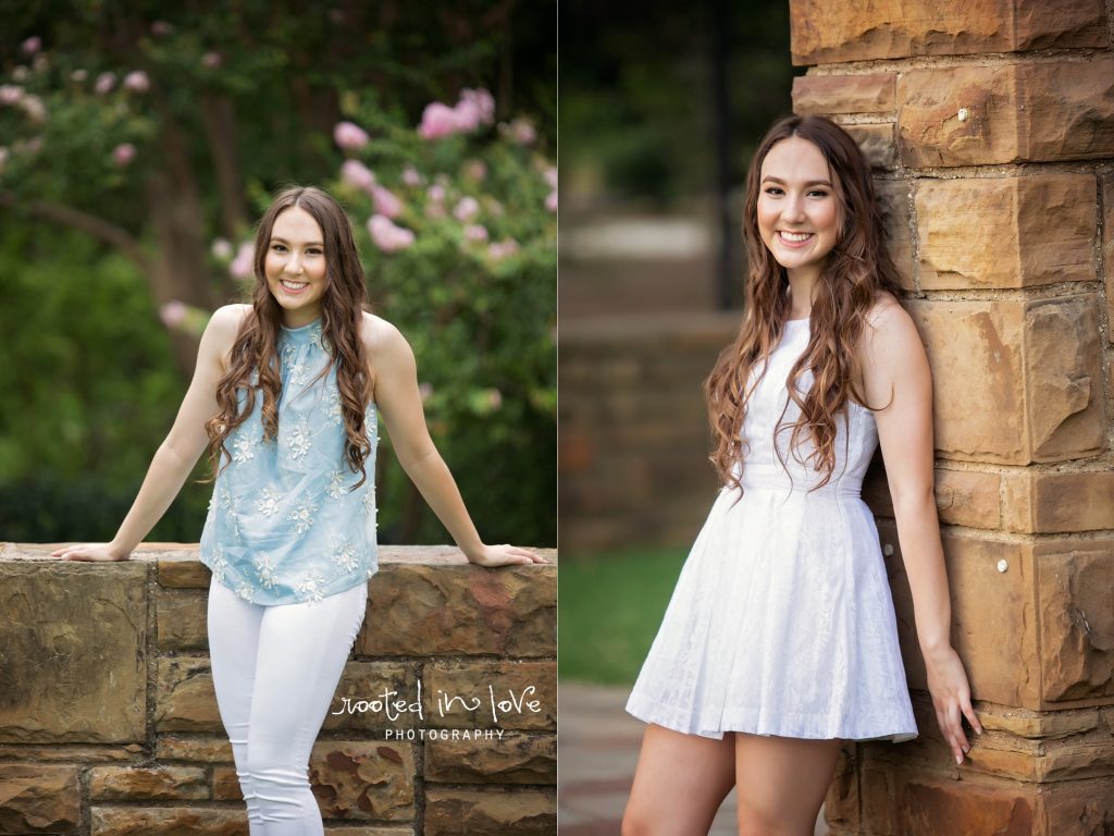 Fort Worth Botanical Gardens senior session