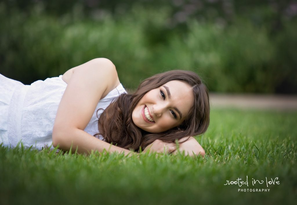 Fort Worth Botanical Gardens senior session