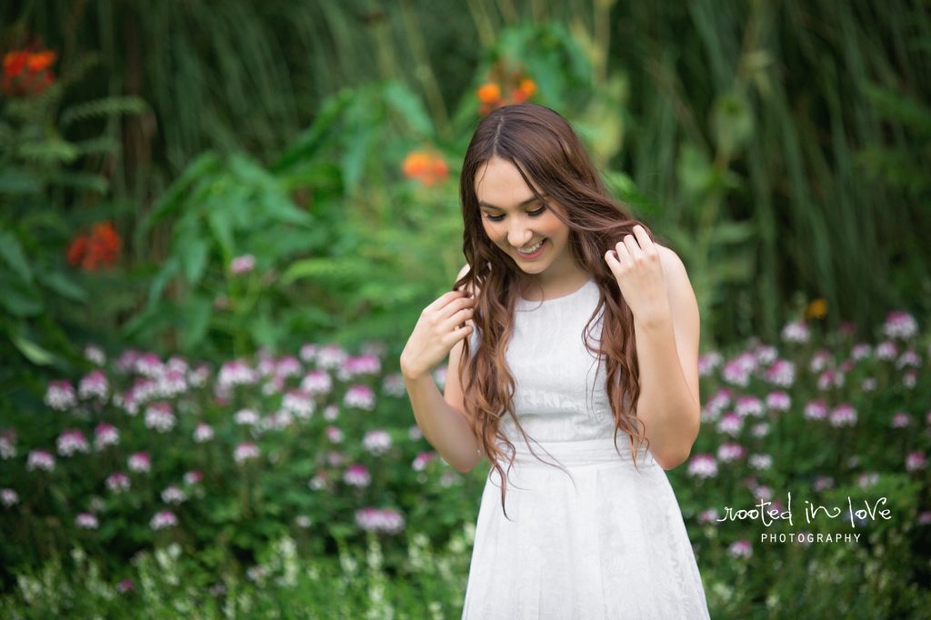 Fort Worth Botanical Gardens senior session